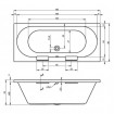 Ванна акрилова Riho Daytona пряма 180x80 см (BB51) Ванна акрилова Riho Daytona пряма 180x80 см (BB51)