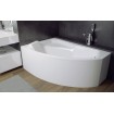Ванна акрилова Besco Rima 130x85 L, Лівостороння, асиметрична з панеллю (екраном)