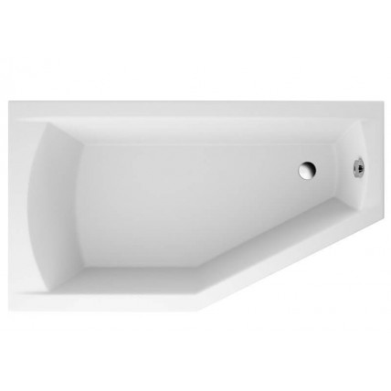 Ванна акрилова Polimat Selena 160x90 см L, Лівостороння асиметрична + ніжки (00953) Ванна акрилова Polimat Selena 160x90 см L, Лівостороння асиметрична + ніжки (00953)
