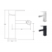 Змішувач для біде Besco Modern / Varium, хром (BB-MV-CH)