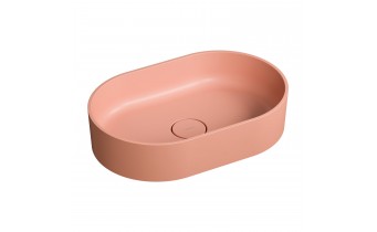 Умивальник на стільницю Omnires Ovo M+ 55x36 см, кораловий матовий (OVOUNCO)