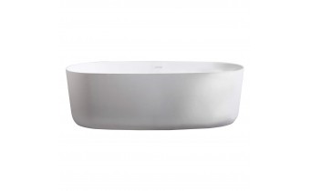 Окремостояча кам'яна ванна Volle Solid Surface 168x80 з сифоном click / clack (12-40-036)