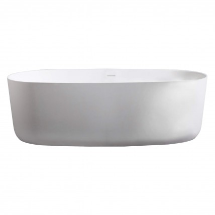Окремостояча кам'яна ванна Volle Solid Surface 168x80 з сифоном click / clack (12-40-036)