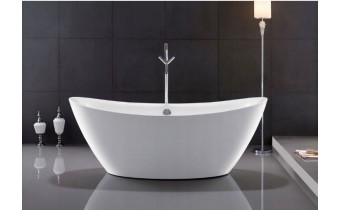 Окремостояча акрилова ванна Rea Ferrano 170x80 з сифоном click / clack (REA-W0106)