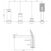 Врізний змішувач у / на борт ванни Omnires Parma / Парма, на 4 отвори, з лійкою, квадратна форма, графітовий матовий (PM7432GR) Врізний змішувач у / на борт ванни Omnires Parma / Парма, на 4 отвори, з лійкою, квадратна форма, графітовий матовий (PM7432GR)