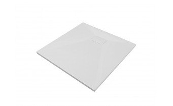 Душовий піддон конгломерат SMC, квадратний Besco Vexo White UltraSlim 80x80x3,2 см, Білий матовий, із структорованою поверхнею Душовий піддон конгломерат SMC, квадратний Besco Vexo White UltraSlim 80x80x3,2 см, Білий матовий, із структорованою поверхнею
