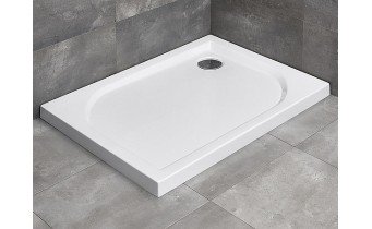 Душовий піддон прямокутний Radaway Delos D 100x75x5,5 см, білий (4D17555-03) Душовий піддон прямокутний Radaway Delos D 100x75x5,5 см, білий (4D17555-03)