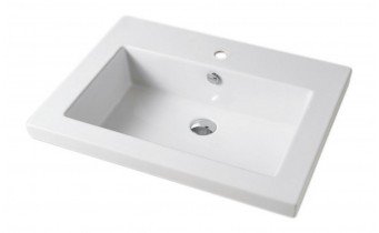 Врізний умивальник ArtCeram Gap 71, white (GPL0020100)