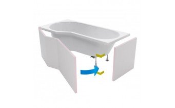 Фронтальна панель до ванни Excellent BeSpot 160x60 см ліва, біла (OBEX.BSL.16WH)
