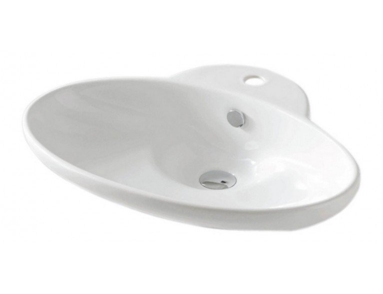 Умивальник на стільницю ArtCeram Fuori 3, white (TFL0040100)