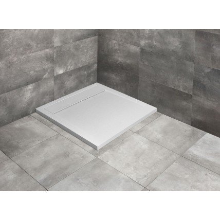 Душовий піддон, камяний Radaway Teos C 100x100 см, білий (HTC100100-04)