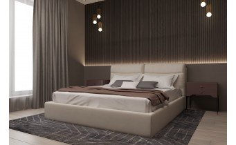 Двоспальне ліжко WoodSoft Vancouver / Ванкувер 120x200 (Vancouver120x200JAS)