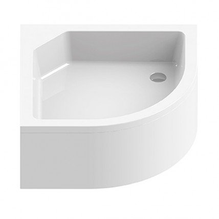 Душовий піддон напівкруглий глибокий NEW TRENDY ARTUS 90x90x29 см (B-0364)