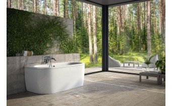 Ванна окремостояча Besco Vista 160x75, біла (WKV-160-WS)