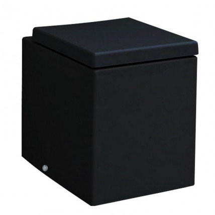 Підлоговий унітаз ArtCeram Block, glossy black (BKV0020300)