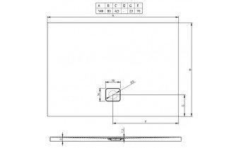 Душовий піддон Riho Basel 408 1400х800, білий (DC18)