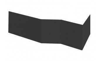 Панель для ванни Besco Integra 170 R/L Black / Чорна, фронтальна + бічна + кріплення до обох панелей, екран для ванни (OAI-170-NSC-) Панель для ванни Besco Integra 170 R/L Black / Чорна, фронтальна + бічна + кріплення до обох панелей, екран для ванни (OAI-170-NSC-)