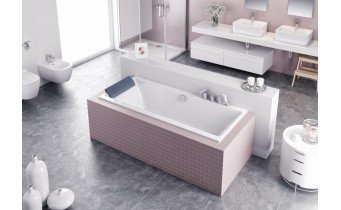 Ванна акрилова Excellent Pryzmat Slim 180x80 см (WAEX.PRY18WHS-BN)