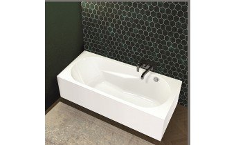 Акрилова ванна Riho Lazy Plug & Play 170x75 R, пряма + ніжки (BD79005)