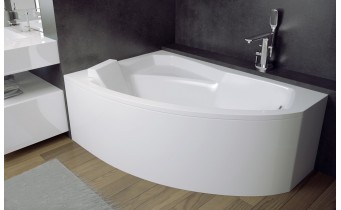 Ванна акрилова Besco Rima 130x85 L, Лівостороння, асиметрична з панеллю (екраном) Ванна акрилова Besco Rima 130x85 L, Лівостороння, асиметрична з панеллю (екраном)