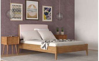 Двоспальне ліжко WoodSoft Seul / Сеуль 180x200, Вільха (Seul180200VIL)