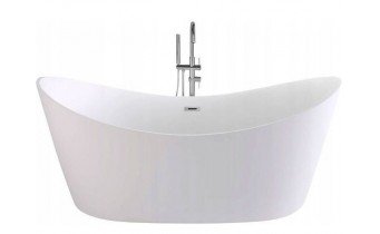 Окремостояча акрилова ванна Rea Ferrano 170x80 з сифоном click / clack (REA-W0106)