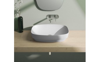 Умивальник на стільницю Catalano Colori Green Lux 60 cатин білий (160AGRLXBM)