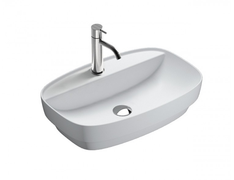 Умивальник на стільницю Catalano Colori Green Lux 60 cатин білий (160GRLXBM)