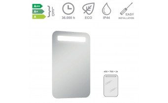 Дзеркало з LED підсвіткою у ванну Elita Small 45, 45x70x2,3 см (168048)