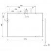 Прямокутне дзеркало у ванну Elita Rama 120/80 Chrom 8 мм, Універсальне, 120x80x2 см (168425)