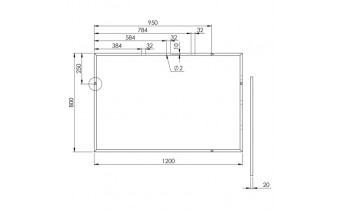 Прямокутне дзеркало у ванну Elita Rama 120/80 Chrom 8 мм, Універсальне, 120x80x2 см (168425)