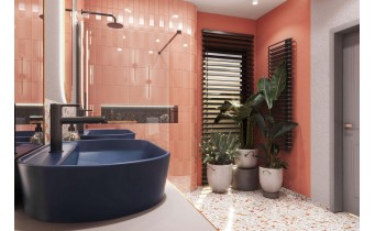 Дзеркало з LED підсвіткою у ванну Elita Sharon Long Cut 35/150 Rose Gold, 35x150x3,1 см (168707)