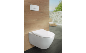 Підвісний унітаз Villeroy&Boch Subway 2.0 (5614R001) + кришка soft-close Subway 2.0 (9M78S101)