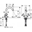 Змішувач для умивальника Hansgrohe Logis Classic 150 хром (71270000)