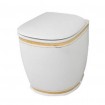 Підлоговий унітаз ArtCeram Azuley, gold stripes (AZV0020111)