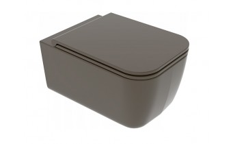 Підвісний унітаз GSG BRIO 52,5 см Smart Clean matt Coffe (BRWCSO018)
