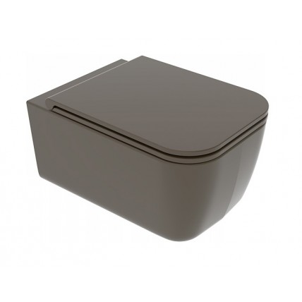 Підвісний унітаз GSG BRIO 52,5 см Smart Clean matt Coffe (BRWCSO018)