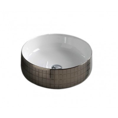 Умивальник на стільницю ArtCeram Cognac 35, platinum mosaic (COL0040158) Умивальник на стільницю ArtCeram Cognac 35, platinum mosaic (COL0040158)