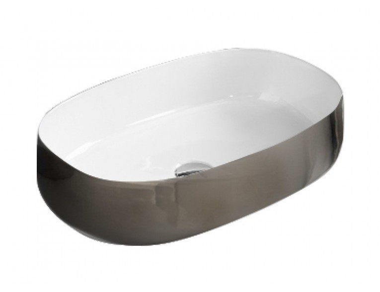 Умивальник на стільницю ArtCeram Cognac 55, platinum (COL0030157)