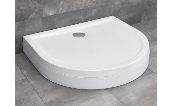 Душовий піддон напівкруглий Radaway Delos P 100x90x15 см, білий (4Z19150-03N) Душовий піддон напівкруглий Radaway Delos P 100x90x15 см, білий (4Z19150-03N)