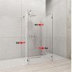 Фронтальна частина душової кабіни Radaway Euphoria Walk-in W4 110 (383143-01-01)