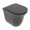 Унітаз підлоговий GSG Flut 52,5 см Smart Clean matt Black (FLWC01003)