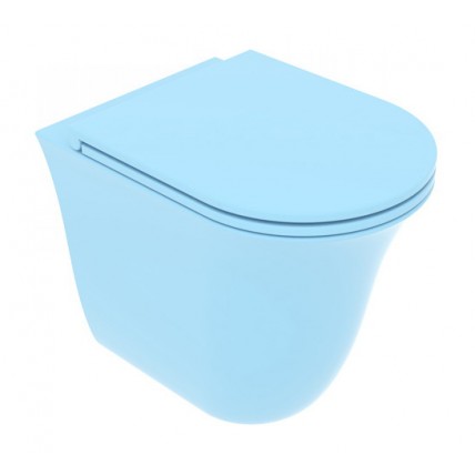 Унітаз підлоговий GSG Flut 52,5 см Smart Clean matt Sky (FLWC01023)