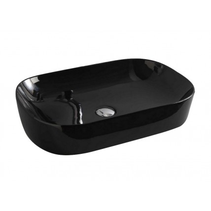 Умивальник на стільницю ArtCeram Ghost 65, glossy black (GHL0020300)