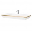 Підвісний умивальник ArtCeram Jazz, gold stripes (JZL0150111)
