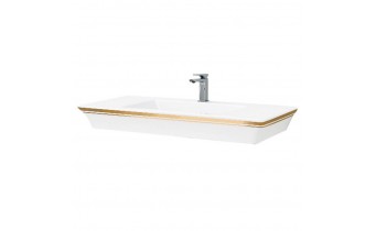 Підвісний умивальник ArtCeram Jazz, gold stripes (JZL0150111) Підвісний умивальник ArtCeram Jazz, gold stripes (JZL0150111)