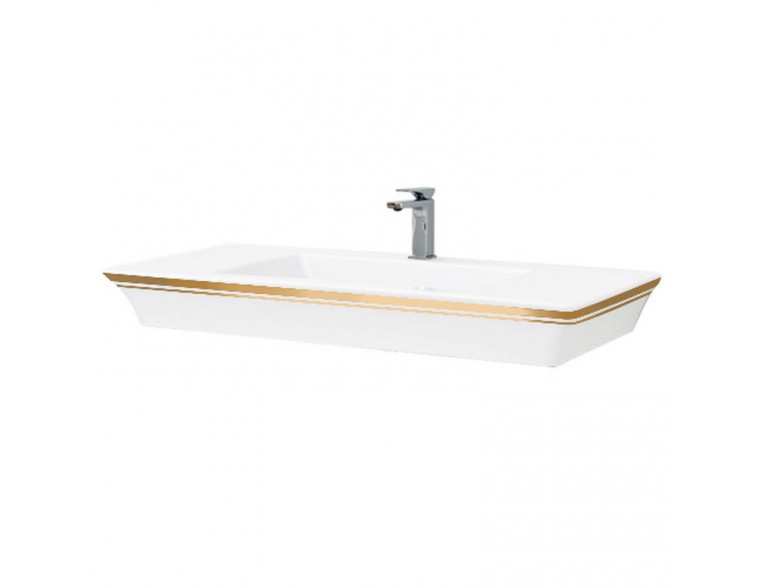 Підвісний умивальник ArtCeram Jazz, gold stripes (JZL0150111)