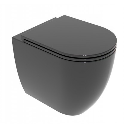 Унітаз підлоговий GSG LIKE 52,5 см Smart Clean glossy Black (LKWC01002)