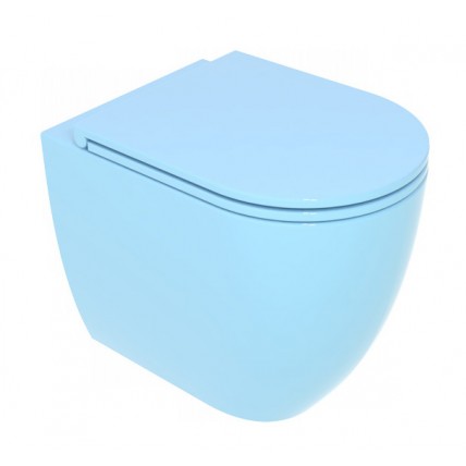 Унітаз підлоговий GSG LIKE 52,5 см Smart Clean glossy Sky (LKWC01022)