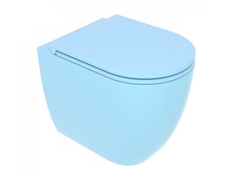 Унітаз підлоговий GSG LIKE 52,5 см Smart Clean glossy Sky (LKWC01022)